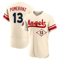 Choea LA.Angels #13 Drew Pomeranz Player Cream City Connect Limited ELite Home Stitched Jerseys