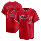 Choea LA.Angels #14 Logan O'Hoppe Player Red Home Limited Stitched Jerseys