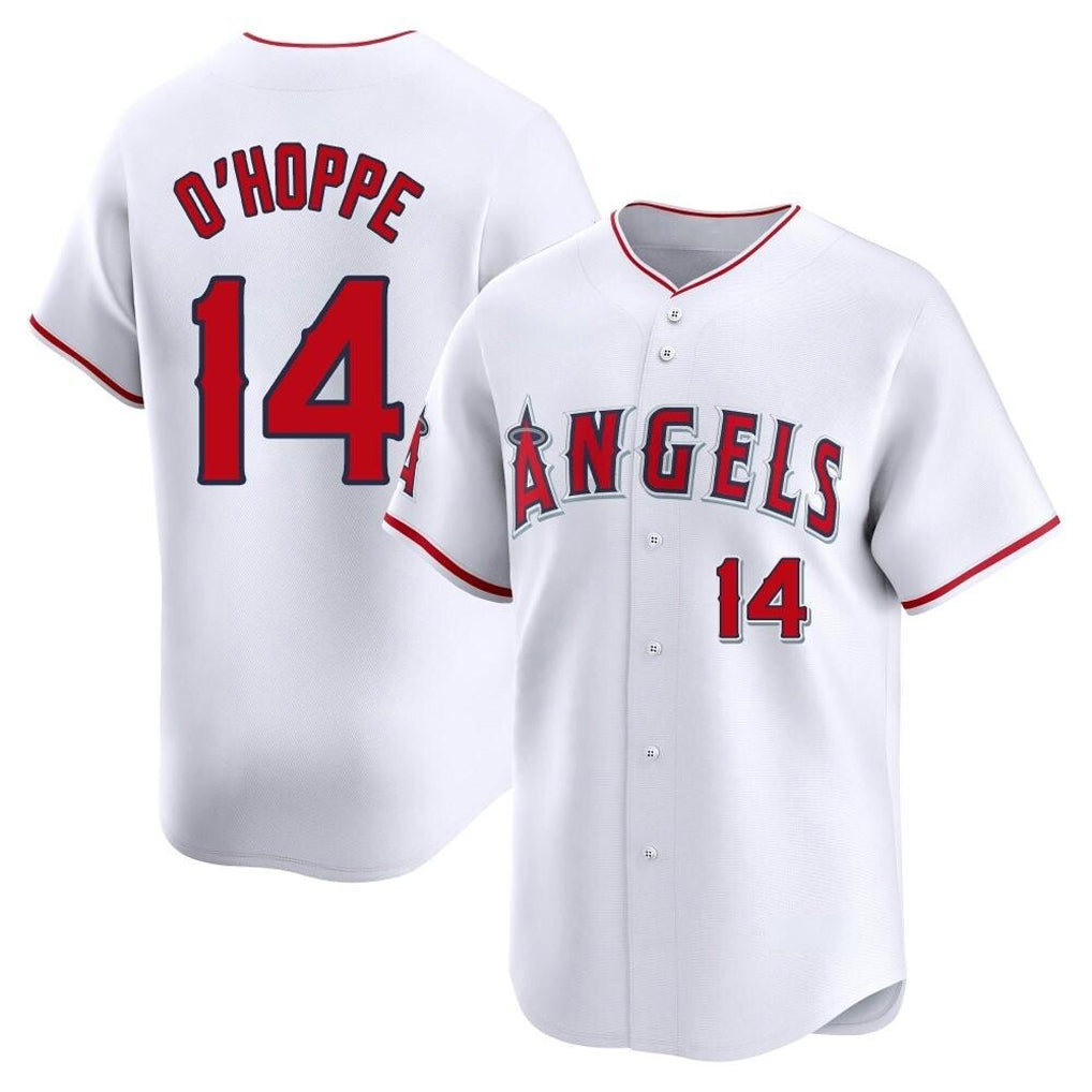 Choea LA.Angels #14 Logan O'Hoppe Player White Limited Home Stitched Jerseys