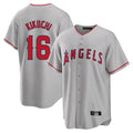 Choea LA.Angels #16 Yusei Kikuchi Player Gray Home Game Stitched Jerseys