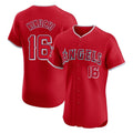 Choea LA.Angels #16 Yusei Kikuchi Player Red Home Limited Elite Stitched Jerseys