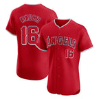 Choea LA.Angels #16 Yusei Kikuchi Player Red Home Limited Elite Stitched Jerseys