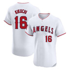 Choea LA.Angels #16 Yusei Kikuchi Player White Limited Elite Stitched Home Jerseys