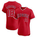 Choea LA.Angels #18 Nolan Schanuel Player Red Home Limited Elite Stitched Jerseys