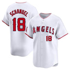 Choea LA.Angels #18 Nolan Schanuel Player White Limited Home Stitched Jerseys