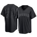 Choea LA.Angels #25 Travis d'Arnaud Player Black Pitch Fashion T-shirt Stitched Jerseys