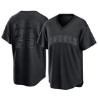 Choea LA.Angels #25 Travis d'Arnaud Player Black Pitch Fashion T-shirt Stitched Jerseys