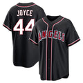 Choea LA.Angels #44 Ben Joyce Player Black Fashion Out Home Game Stitched Jerseys