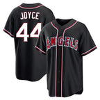 Choea LA.Angels #44 Ben Joyce Player Black Fashion Out Home Game Stitched Jerseys