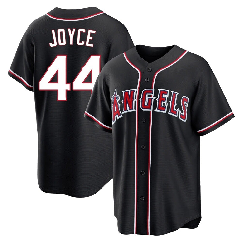 Choea LA.Angels #44 Ben Joyce Player Black Fashion Out Home Game Stitched Jerseys