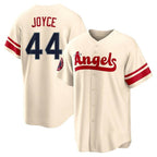 Choea LA.Angels #44 Ben Joyce Player Cream City Connect Home Stitched Jerseys