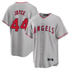 Choea LA.Angels #44 Ben Joyce Player Gray Home Game Stitched Jerseys