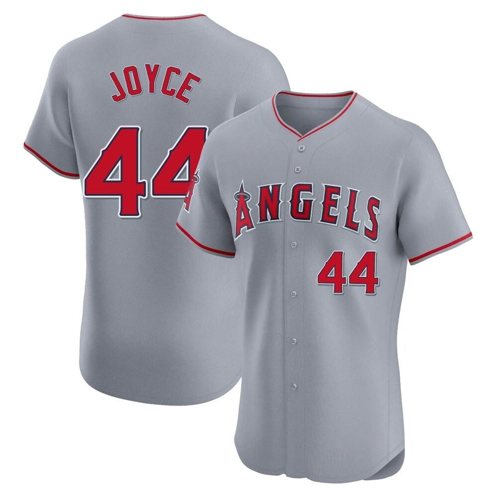 Choea LA.Angels #44 Ben Joyce Player Gray Home Limited Elite Stitched Jerseys
