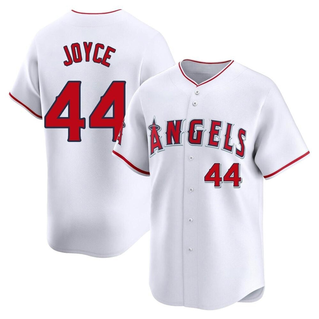 Choea LA.Angels #44 Ben Joyce Player White Limited Home Stitched Jerseys