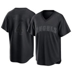 Choea LA.Angels #4 Christian Moore Player Black Pitch Fashion T-shirt Stitched Jerseys