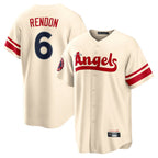 Choea LA.Angels #6 Anthony Rendon Player Cream City Connect Home Stitched Jerseys