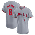 Choea LA.Angels #6 Anthony Rendon Player Gray Home Limited Elite Stitched Jerseys