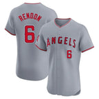 Choea LA.Angels #6 Anthony Rendon Player Gray Home Limited Elite Stitched Jerseys