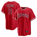 Choea LA.Angels #6 Anthony Rendon Player Red Home Game Stitched Jerseys