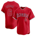 Choea LA.Angels #6 Anthony Rendon Player Red Home Limited Stitched Jerseys