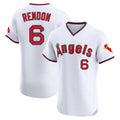Choea LA.Angels #6 Anthony Rendon Player White T-shirt Home Limited Elite Stitched Jerseys