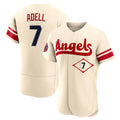 Choea LA.Angels #7 Jo Adell Player Cream City Connect Limited ELite Home Stitched Jerseys