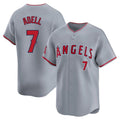 Choea LA.Angels #7 Jo Adell Player Gray Home Limited Stitched Jerseys