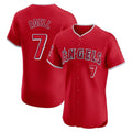 Choea LA.Angels #7 Jo Adell Player Red Home Limited Elite Stitched Jerseys
