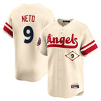 Choea LA.Angels #9 Zach Neto Player Cream City Connect Limited Home Stitched Jerseys