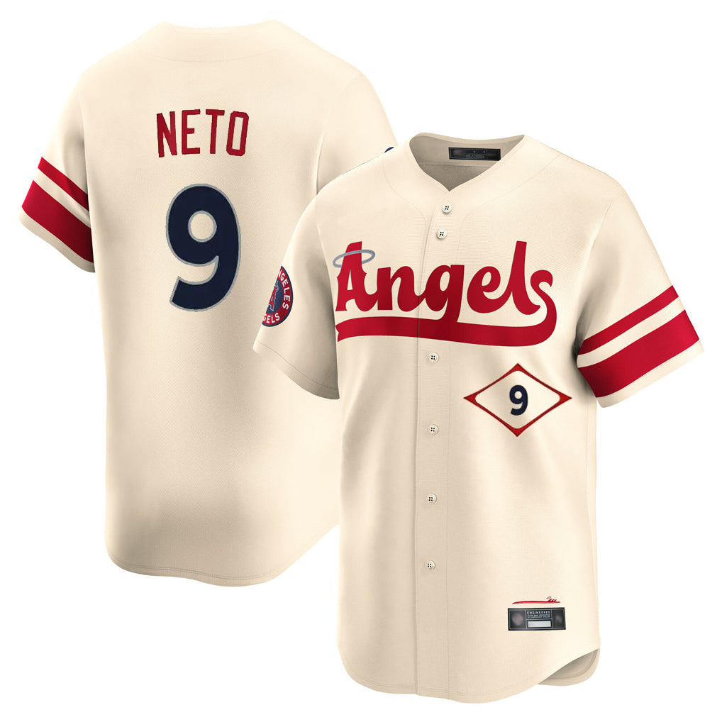 Choea LA.Angels #9 Zach Neto Player Cream City Connect Limited Home Stitched Jerseys