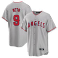 Choea LA.Angels #9 Zach Neto Player Gray Home Game Stitched Jerseys