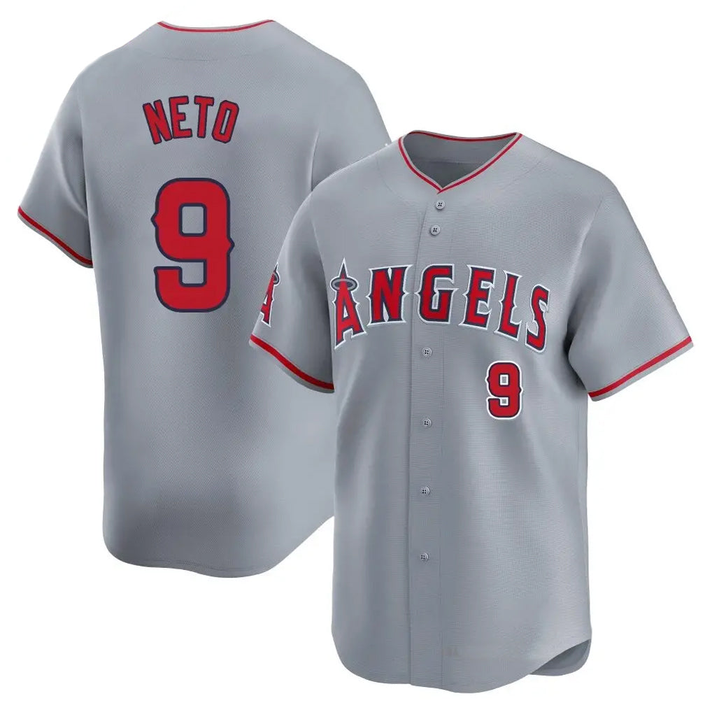 Choea LA.Angels #9 Zach Neto Player Gray Home Limited Stitched Jerseys
