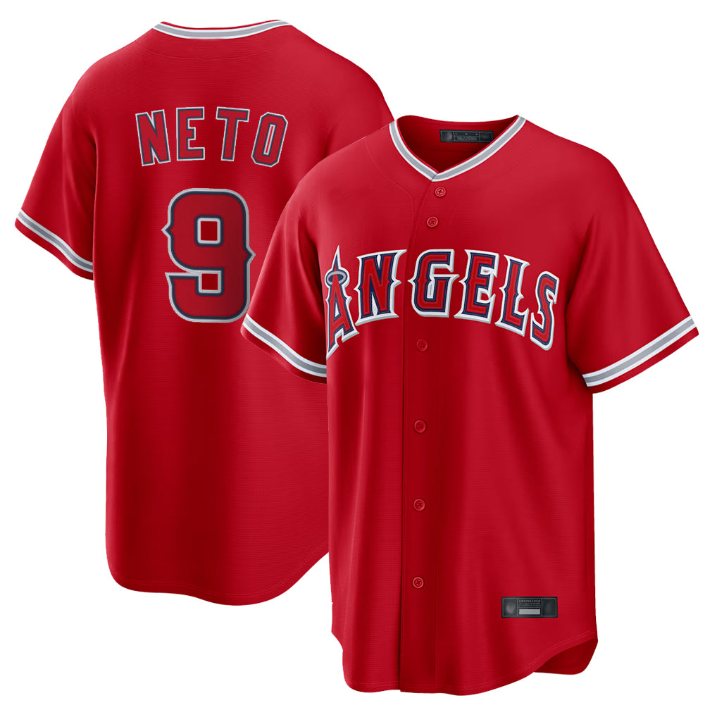 Choea LA.Angels #9 Zach Neto Player Red Home Game Stitched Jerseys