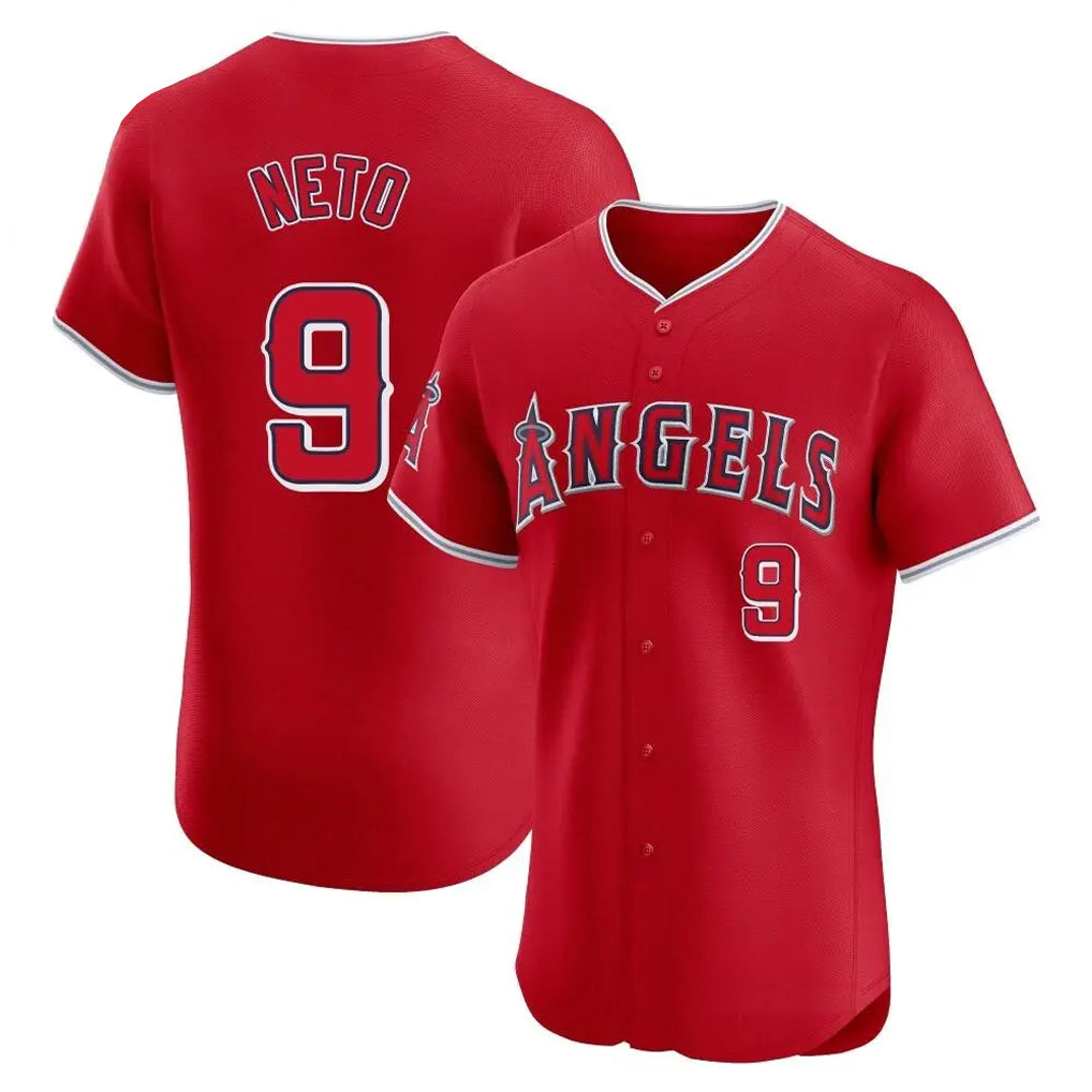 Choea LA.Angels #9 Zach Neto Player Red Home Limited Elite Stitched Jerseys