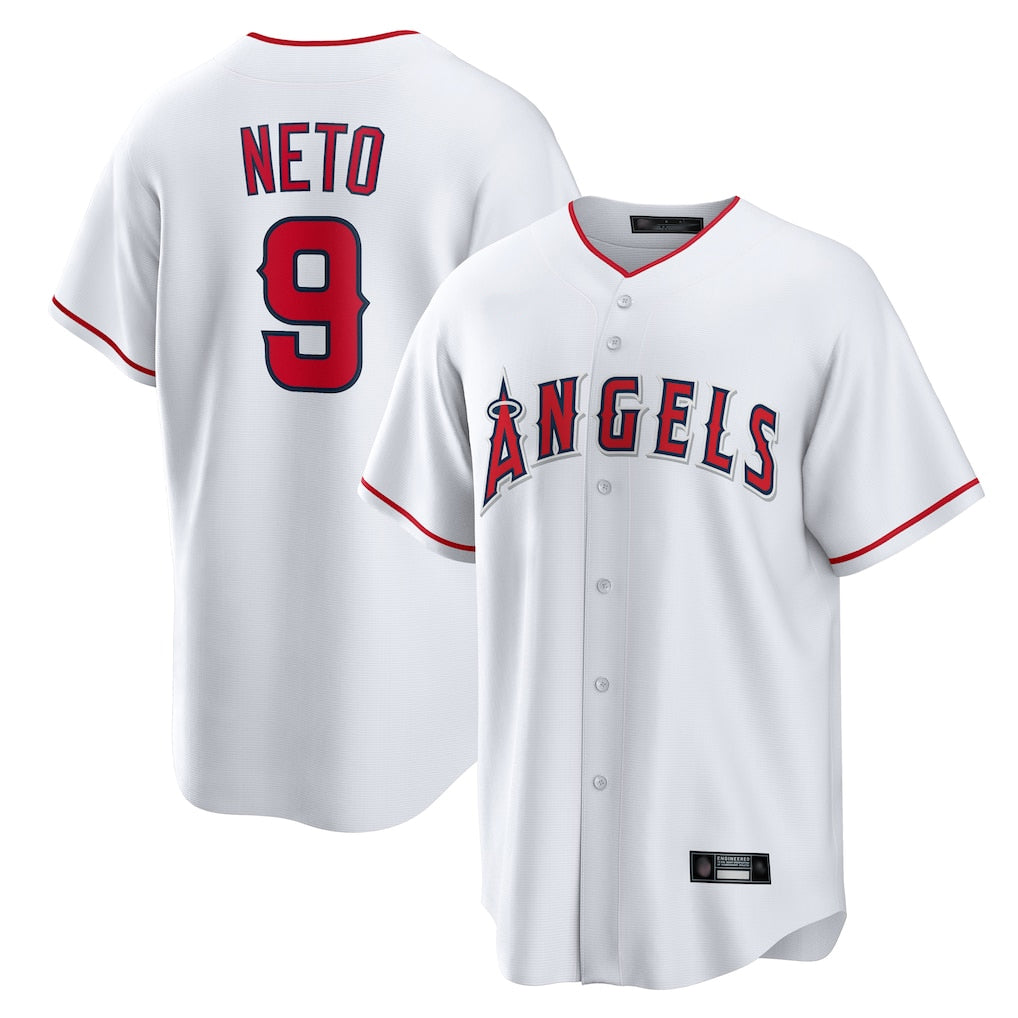 Choea LA.Angels #9 Zach Neto Player White Home Game Stitched Jerseys