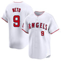Choea LA.Angels #9 Zach Neto Player White Limited Home Stitched Jerseys