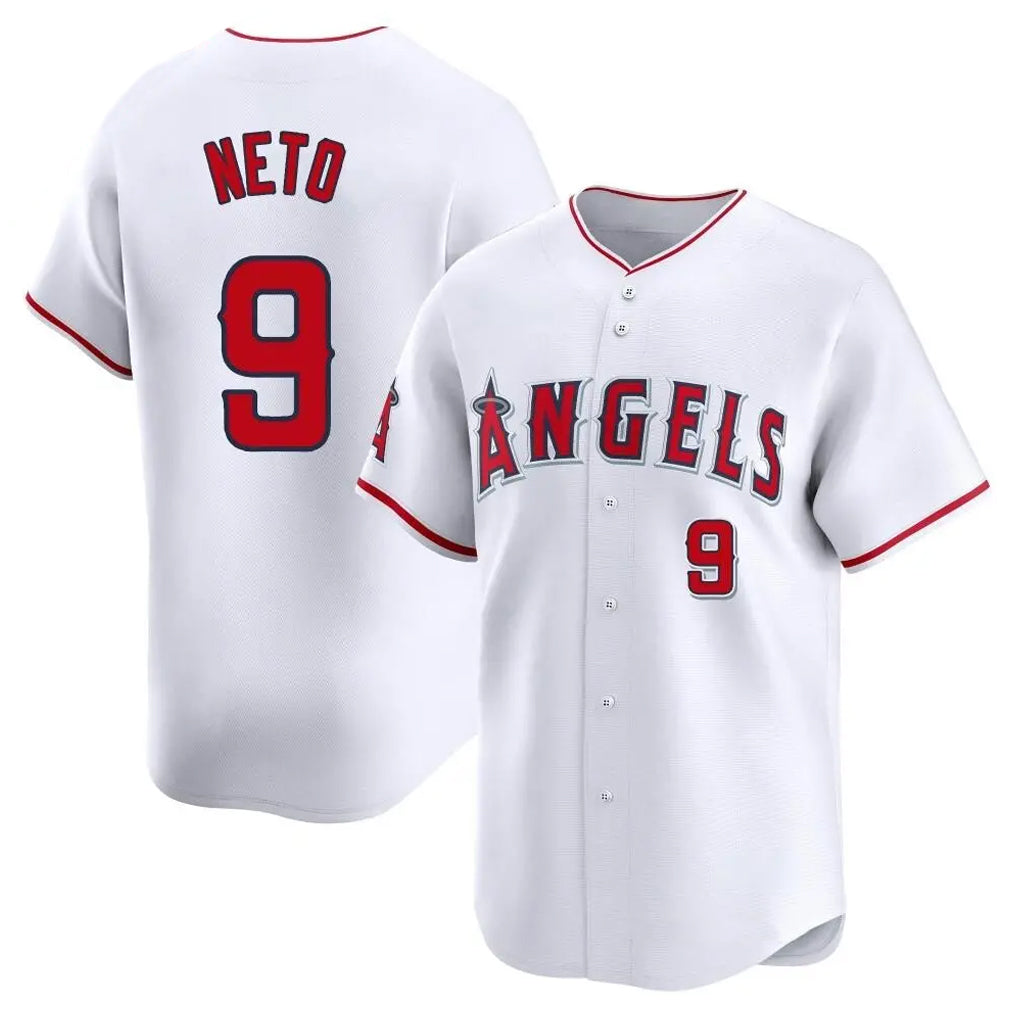 Choea LA.Angels #9 Zach Neto Player White Limited Home Stitched Jerseys