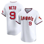 Choea LA.Angels #9 Zach Neto Player White T-shirt Home Limited Stitched Jerseys