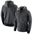 Choea LA.Chargers Gray Pullover Hoodie Home Game Blank Player Stitched Jerseys