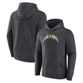Choea LA.Chargers Gray Pullover Hoodies Home Game Blank Player Stitched Jerseys
