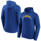 Choea LA.Chargers Royal LOGO Pullover Hoodies Home Game Blank Player Stitched Jerseys