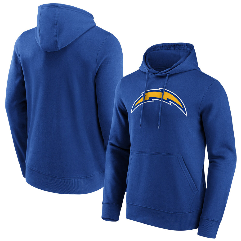 Choea LA.Chargers Royal LOGO Pullover Hoodies Home Game Blank Player Stitched Jerseys