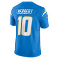 Choea LA.Chargers #10 Justin Herbert Player Blue Vapor F.U.S.E. Limited Stitched Jerseys