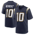 Choea LA.Chargers #10 Justin Herbert Player Navy Alternate Home Game Stitched Jerseys