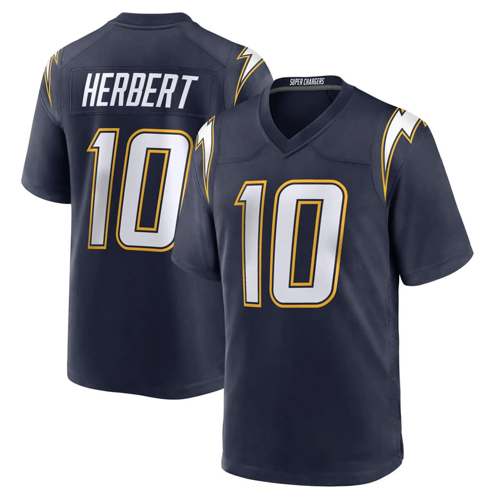 Choea LA.Chargers #10 Justin Herbert Player Navy Alternate Home Game Stitched Jerseys