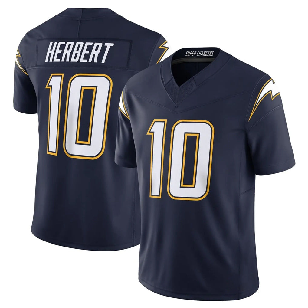 Choea LA.Chargers #10 Justin Herbert Player Navy Vapor F.U.S.E. Limited Home Game Stitched Jerseys