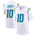 Choea LA.Chargers #10 Justin Herbert Player White Home Game Stitched Jerseys