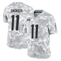 Choea LA.Chargers #11 Cameron Dicker Player Arctic Camo Salute To Service Limited Game Stitched Jerseys
