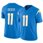 Choea LA.Chargers #11 Cameron Dicker Player Blue Limited Vapor F.U.S.E. Home Game Stitched Jerseys
