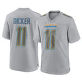 Choea LA.Chargers #11 Cameron Dicker Player Gray Atmosphere Fashion Home Game Stitched Jerseys